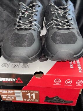 Gerry Weber Men's Black Athletic Trail Shoes